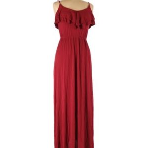 Forever 21 Ruffle maxi dress
